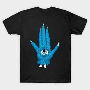 horror hamsa. evil eye. T-Shirt